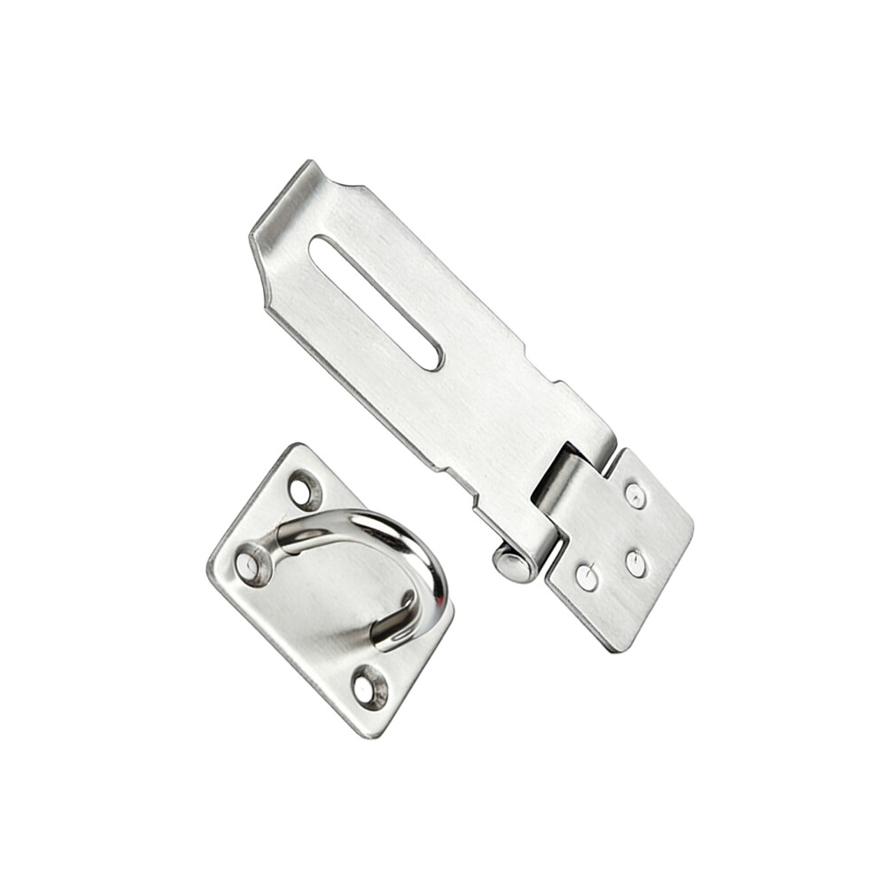 Metal Latches Lock Closures Hasp Staple Shed Latches-3 Inches 7704001191509