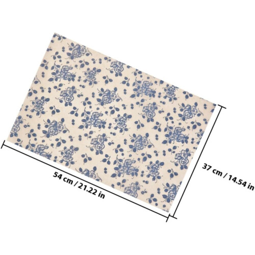 Ceramic Pottery Decals Underglaze Transfer Paper 4 Sheets Traditional Chinese Blue Floral Patterns 1