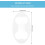 8pcs Dog Bone Cookie Molds Baking Cookie Cutters Plastic Lightweight Portable Design White 2