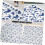 Ceramic Pottery Decals Underglaze Transfer Paper 4 Sheets Traditional Chinese Blue Floral Patterns 7