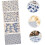 Ceramic Pottery Decals Underglaze Transfer Paper 4 Sheets Traditional Chinese Blue Floral Patterns 8