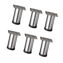 6lots aluminiumlegeringen verstelbare meubelpoten moderne-Zilver