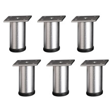 Rehausseurs de cadre de lit modernes en aluminium, 6-Argent