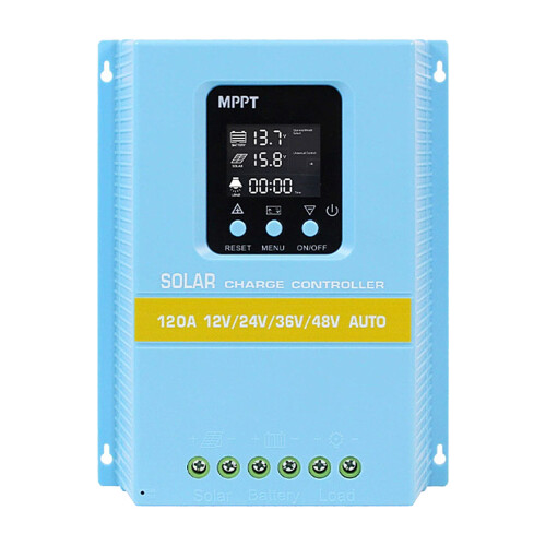 Régulateur de panneau solaire avec écran LCD, contrôleur de-120A