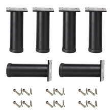6lots Aluminum Alloys Adjustable Furniture Feet Modern-Black
