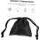 Bolsas para guardar joyas, bolsa compacta, impermeable de PU con cordón, práctica. 5