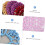 20 pezzi di retine elastiche per chignon da donna, multicolore, in tessuto a rete. 4