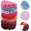 20 pezzi di retine elastiche per chignon da donna, multicolore, in tessuto a rete. 8