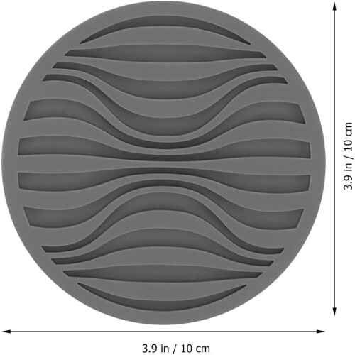 6pcs Silicone Coaster Set for Cups and Bottles, Round Dual-Sided Design Table Coasters 1
