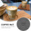 6pcs Silicone Coaster Set for Cups and Bottles, Round Dual-Sided Design Table Coasters 3