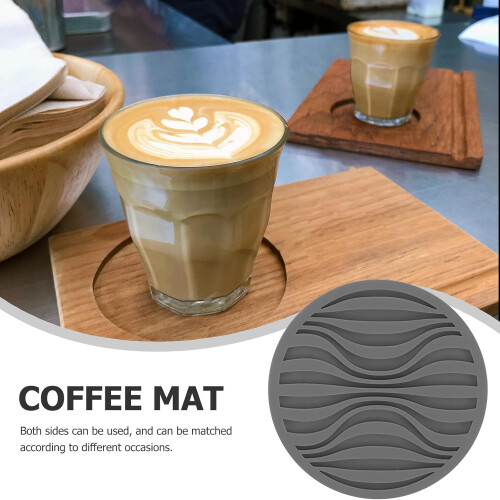 6pcs Silicone Coaster Set for Cups and Bottles, Round Dual-Sided Design Table Coasters 2