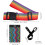 4Pcs Adjustable Luggage Straps with 2 Rainbow 2 Solid Dark Belts + 2 Vertical Stripe Luggage Identifier Tags 2