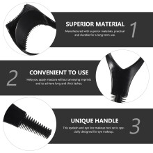 Set van 20 eyelinerkaartjes en mascara-applicators, plastic oogmake-up hulpmiddelen voor beginners.