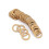 50 st. plattbrickor innerdiameter rostfritt stål gitarrbrickor för instrumentdelar jack socket muttrar set 6