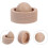 4 stuks aromatherapiebolletjes van beukenhout, mini-oliediffuser 8