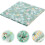 8 folhas de algodão material de patchwork de algodão suave, impressão floral, fácil de cortar 8