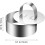 Cake Round Solid No Crack 8 Sets for Baking Stainless Steel with Pushers Cake Mold Set 2