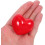 8pcs Red Heart Shape Ceramic Drawer Knobs with Screws, Cute Dresser Handles 4