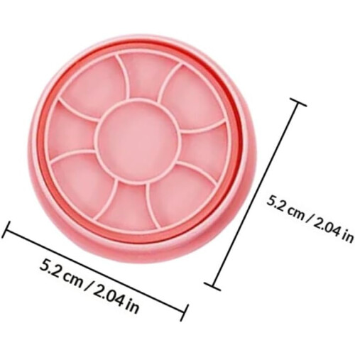 8pcs Biscuit Cutters DIY Silicone Biscuit Stamp Mold Creative Thick Baking Mold Keeps Cookie Intact Pink 1