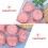 8pcs Biscuit Cutters DIY Silicone Biscuit Stamp Mold Creative Thick Baking Mold Keeps Cookie Intact Pink 3