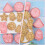 8pcs Biscuit Cutters DIY Silicone Biscuit Stamp Mold Creative Thick Baking Mold Keeps Cookie Intact Pink 4