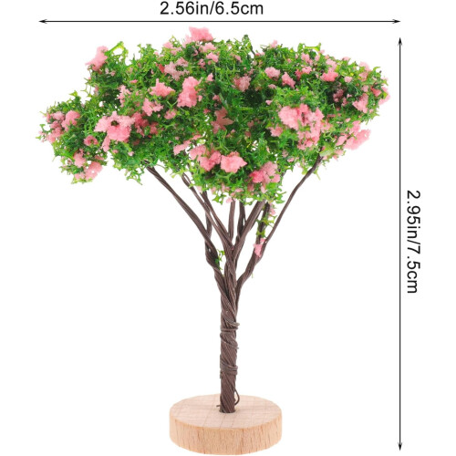4pcs Miniature Fake Trees Artificial Sand Table Tree Model for Model Train Scenery DIY Craft Accessories 1