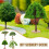 4pcs Miniature Fake Trees Artificial Sand Table Tree Model for Model Train Scenery DIY Craft Accessories 5