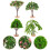 4pcs Miniature Fake Trees Artificial Sand Table Tree Model for Model Train Scenery DIY Craft Accessories 7