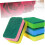 5pcs Dishwashing Sponge Pad Kitchen Cleaning Sponge Strong Decontamination Double Effect Mixed Color 4