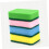5pcs Dishwashing Sponge Pad Kitchen Cleaning Sponge Strong Decontamination Double Effect Mixed Color 5