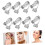 8pcs Clip Earring Base Women Triangle Ear Clips Decorative DIY Materials 4