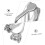 8pcs Clip Earring Base Women Triangle Ear Clips Decorative DIY Materials 6