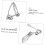 8pcs Clip Earring Base Women Triangle Ear Clips Decorative DIY Materials 8