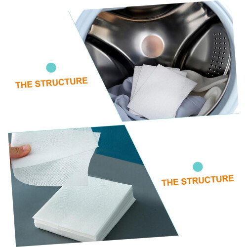 Dyeing-proof Laundry Sheets Color Catcher Absorption Sheets 48pcs Household Use 2