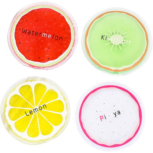 8pcs Fruit Pattern Ice Pack Round Mini Portable Cooling Reusable Cold Pad 1