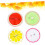 8pcs Fruit Pattern Ice Pack Round Mini Portable Cooling Reusable Cold Pad 3