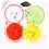 8pcs Fruit Pattern Ice Pack Round Mini Portable Cooling Reusable Cold Pad 7