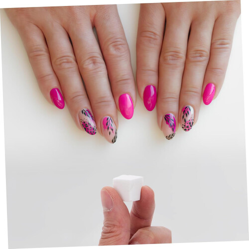Mini esponjas de unhas e esponjas de maquiagem cunhas 50pcs 1.5x1.5cm 2