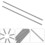 8pcs Stainless Steel Rod Pins Blocking Board Knitting Pins Crochet Blocking Tools Kit 8