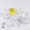 8pcs Plastic Cookie Cutters Flexible Easy to Clean Baking Props White Moulds 4