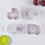 8pcs Plastic Cookie Cutters Flexible Easy to Clean Baking Props White Moulds 5