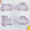 8pcs Plastic Cookie Cutters Flexible Easy to Clean Baking Props White Moulds 6