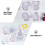 12pcs Easter DIY Basket Set Easter Bunny Design Assorted Color Paper Material Convenient 8