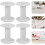 8pcs Empty Plastic Spools Wire Thread Bobbins DIY Winding Reels 8