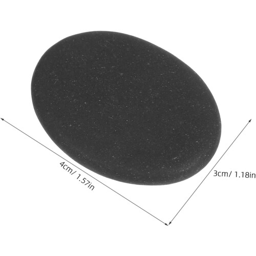 6pcs Black Hot Massage Stones for Spa Warming Therapy Smooth Surface 1