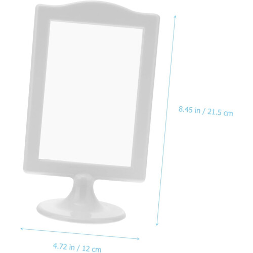 4pcs Double Sided Picture Frame Set White Nordic Style Tabletop Photo Display Frames Two Sided 1