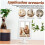 4pcs Double Sided Picture Frame Set White Nordic Style Tabletop Photo Display Frames Two Sided 3