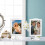 4pcs Double Sided Picture Frame Set White Nordic Style Tabletop Photo Display Frames Two Sided 4