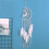 8pcs ouro Lua em forma de Dreamcatcher Metal Anéis de artesanato DIY 6