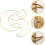 8pcs ouro Lua em forma de Dreamcatcher Metal Anéis de artesanato DIY 7